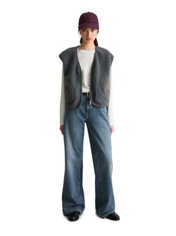 Marc O'Polo DENIM Teddyweste relaxed in Light Graphite