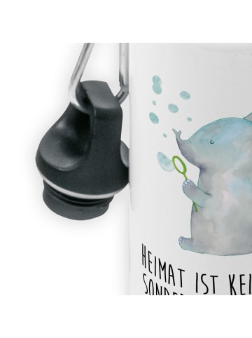 Mr. & Mrs. Panda Trinkflasche Elefant Seifenblasen mit Spruch in Weiß