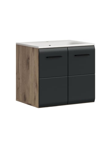 ebuy24 Schwarz 60 x 46 cm