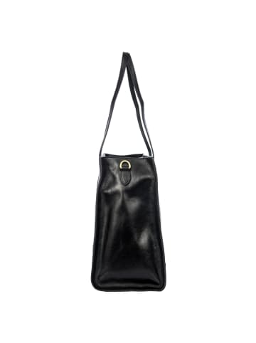 BRIC`s Volterra Shopper Tasche M Leder 40.5 cm Laptopfach in black