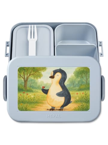 Mr. & Mrs. Panda Snackbox Pinguin Marienkäfer Design ohne Spruch in Blau Pastell