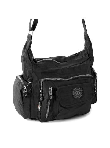 Bag Street Schultertasche Nylon schwarz ca. 30cm