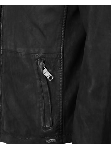 Maze Lederjacke Baton in schwarz