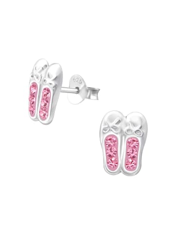 schmuck23 Ohrringe 925 Silber Ballettschuhe in Pink