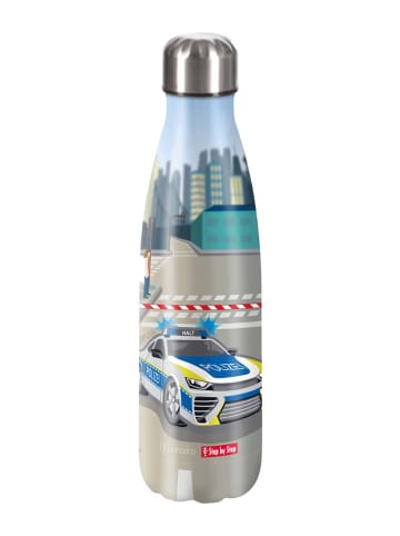 Step by Step Edelstahl-Trinkflasche Police Car Cody in blau