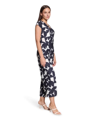 BETTY & CO Jumpsuit kurzarm in Schwarz/Weiß