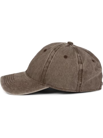 styleBREAKER Vintage Baseball Cap in Dunkelbraun