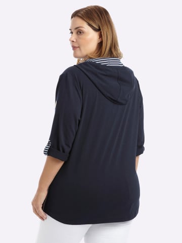 sheego Shirt in tiefblau