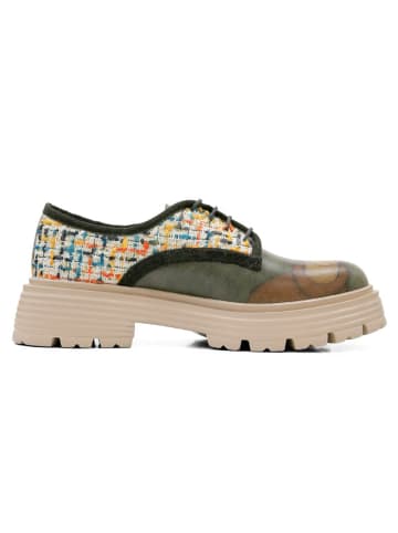 Dogo Brooklyn Halbschuhe - Painting-Of-A-Lady 36 in Grün
