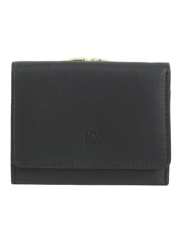 DuDu Corsica Geldbörse RFID Schutz Leder 11 cm black pop