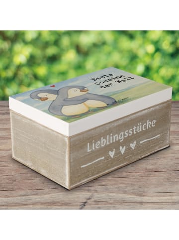 Mr. & Mrs. Panda Geschenkbox Pinguin Beste Cousine der Welt Desi... in Weiß