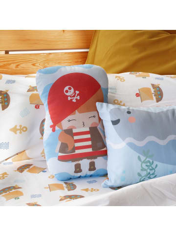 Happy Friday Pirate ship Kissen