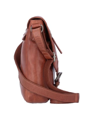 Greenburry Vintage Umhängetasche Leder 17 cm in chestnut