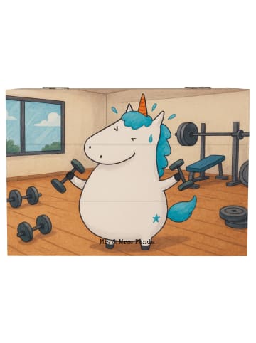 Mr. & Mrs. Panda Aufbewahrungsbox Einhorn Fitness Design ohne Sp... in Weiß