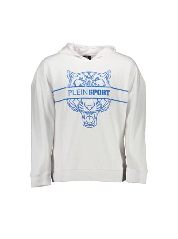 Plein Sport Weiß Baumwolle Herren mit Kapuze Sweatshirt