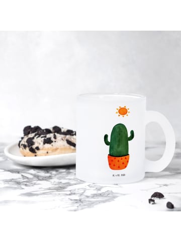 Mr. & Mrs. Panda Trinkglas Kaktus Sonne ohne Spruch in Transparent