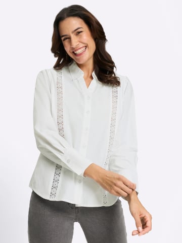 WITT WEIDEN Spitzen-Bluse in weiß