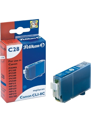 Pelikan Tintenpatrone C28 für Canon CLI8C cyan