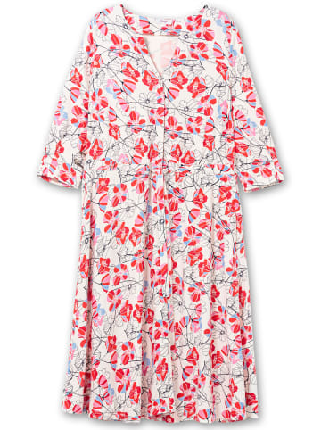 sheego Kleid in rosé-gemustert