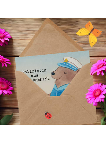 Mr. & Mrs. Panda Einladungskarte Polizistin Leidenschaft Design ... in Weiß
