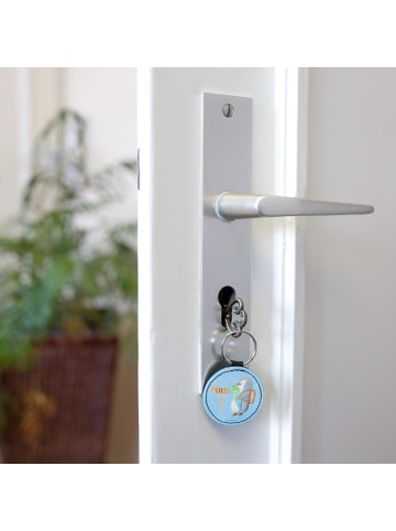 Mr. & Mrs. Panda Schlüsselanhänger Pinguin Schultüte ohne Spruch in Eisblau