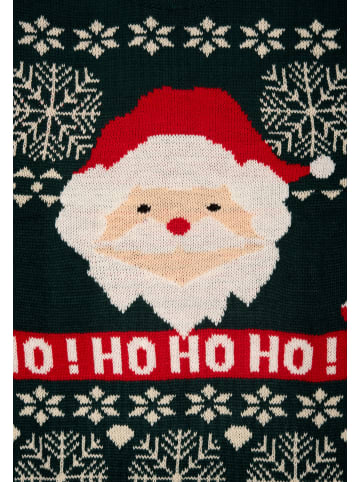 United Labels Winterpullover Weihnachtsmann Ugly Sweater in grün