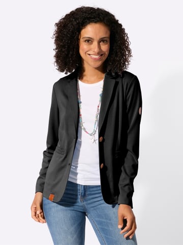 WITT WEIDEN Jersey-Blazer in schwarz
