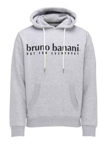 Bruno Banani Hoodie ohne Reißverschluss RAMOS in Grau / Melange