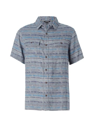 sherpa Kurzarmshirt Tharu Journey in Rauchblau