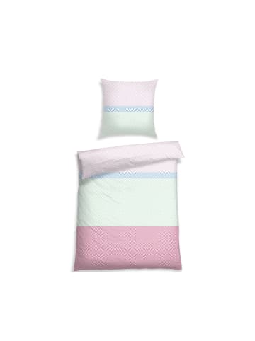 Schiesser Renforcé-Bettwäsche-Set Tomke in Pink-Grün