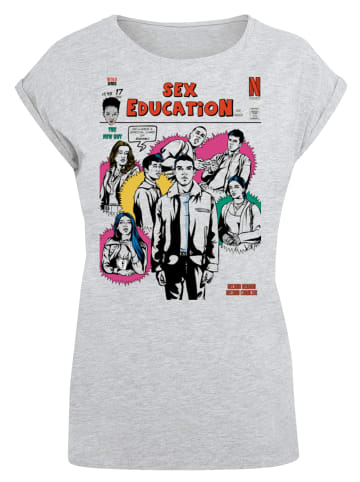 F4NT4STIC T-Shirt Sex Education Magazine Cover in grau meliert