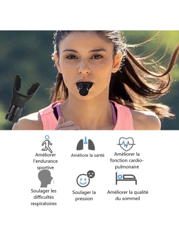 Onamaste Atemtrainer in Schwarz