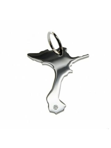 Schmuckador Formentera Anhänger mit Brillant 0,015ct 925 Silber in silber