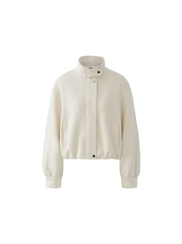 Oui Jacke aus Scuba-Stoff mit O-Shape-Schnitt in Whitecap Gray