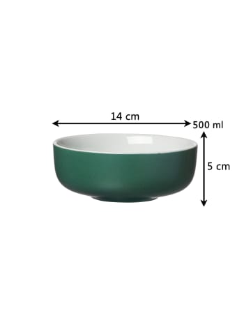 Ritzenhoff & Breker 6er Set Müslischalen Jasper ø 14.0 cm in Grün