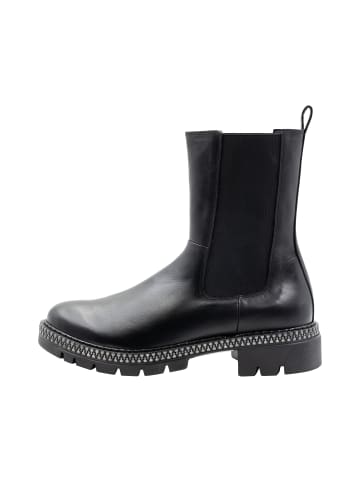 DreiMaster Vintage Leder Boots in Schwarz