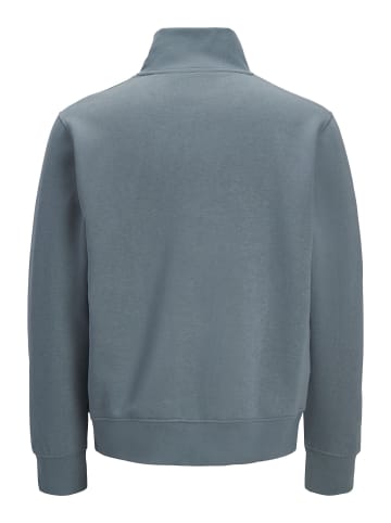 JACK & JONES Junior Sweatshirt mit halbem Reißverschluss in Blue Mirage