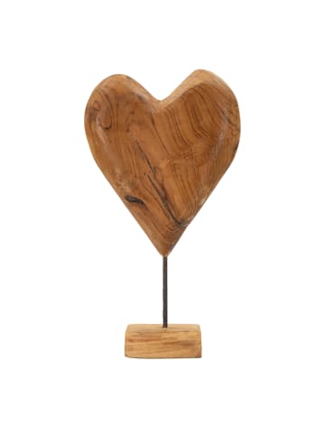 Mauro Ferretti Braune Holzskulptur, 25 x 12 x 45 cm