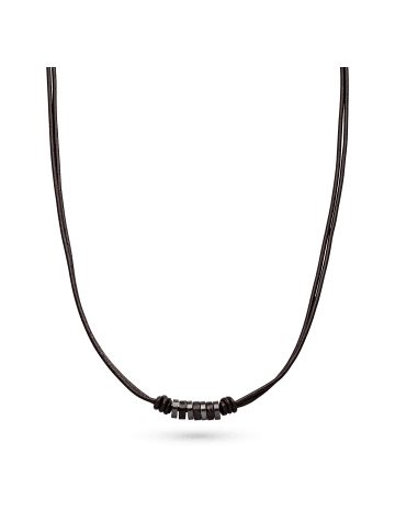 s.Oliver Halskette Essential Leather in braun