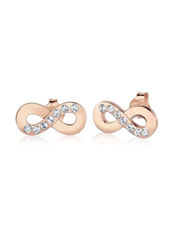 Elli Ohrringe 925 Sterling Silber Infinity in Rosegold