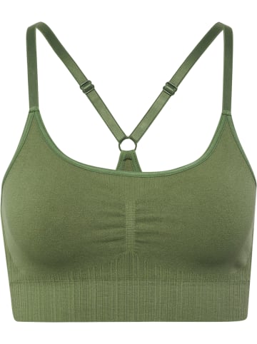 Hummel Hummel T-Shirt Hmlmt Yoga Damen Atmungsaktiv Dehnbarem Feuchtigkeitsabsorbierenden Nahtlosen in DEEP LICHEN GREEN