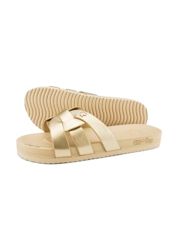 Flip Flop Hausschuh "toscany" in gold