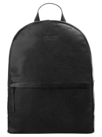 mano Rucksack DON PAOLO echt Leder in schwarz