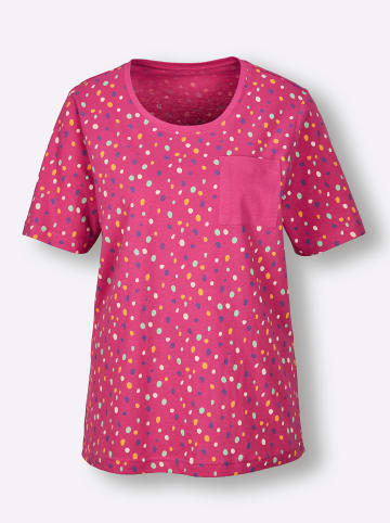 WITT WEIDEN Schlafanzug-Shirt in fuchsia-bedruckt