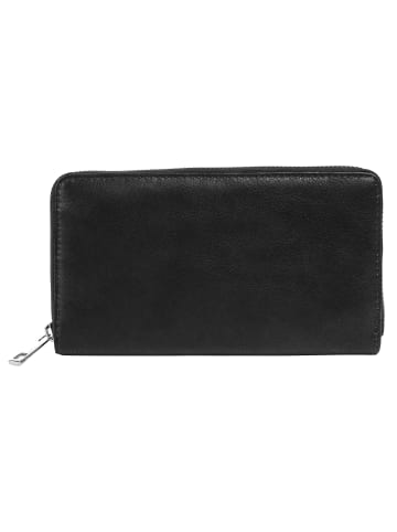 Samantha Look Geldbörse echt Leder in schwarz