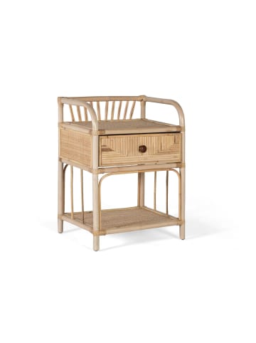 Giner y Colomer Nachttisch aus Rattan natürlich und warm in Brown