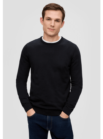 s.Oliver Strickpullover langarm in Schwarz