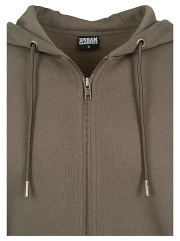 Urban Classics Zip-Kapuzenpullover in army green