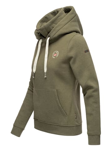 Marikoo Kapuzensweatshirt Chihiroo in Dusty Olive Melange