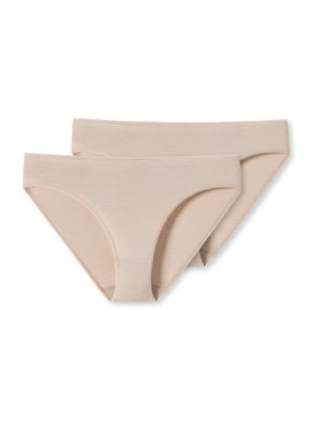 Schiesser Tai Slips 2er-Pack in Beige